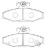 AISIN ASN-270 Brake Pad Set, disc brake